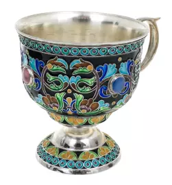 Tea set with Magnolia finish for 2 persons